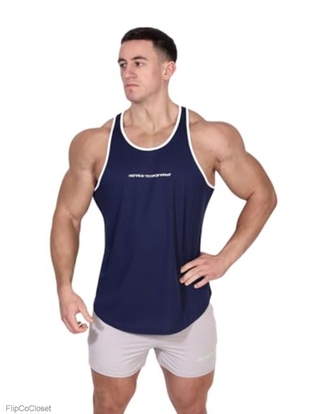 Men's Quick Dry Microfiber Bodybuilding Stringer Tank Top Weight Training Gym